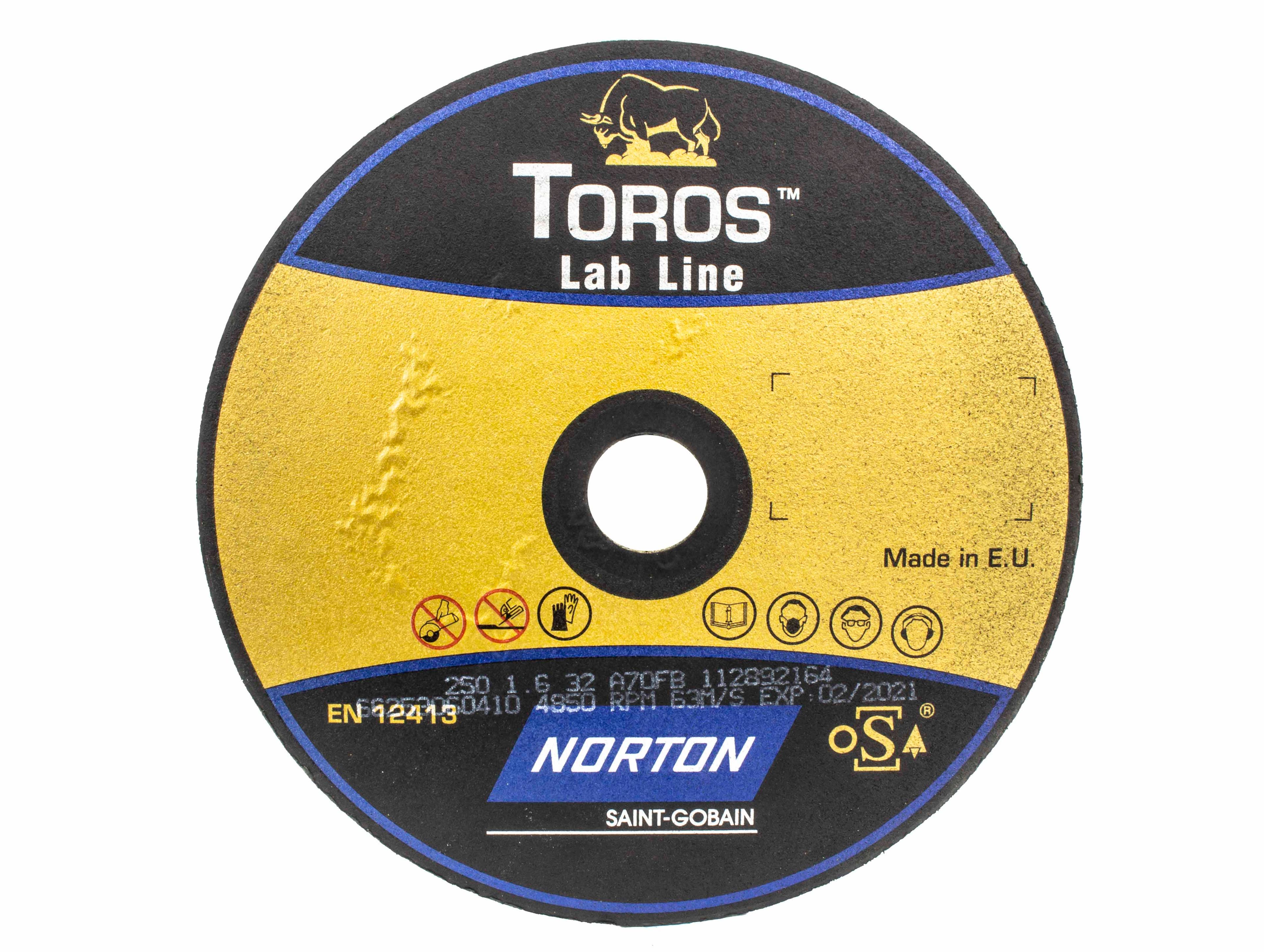 KAPSKIVA 250x1,6x32 mm TOROS