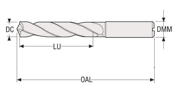 Borr 3xD Ø3 TiAlN BLDC203D030030S ISO P+K