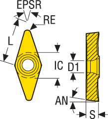 SKÄR VCGT160404F-AL KX