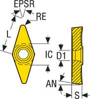 SKÄR VCGT160404F-AL KX
